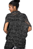 Subtle Luxury Shrug Large Novelty Knit Shrug / Black Large Novelty Knit Shrug in Black