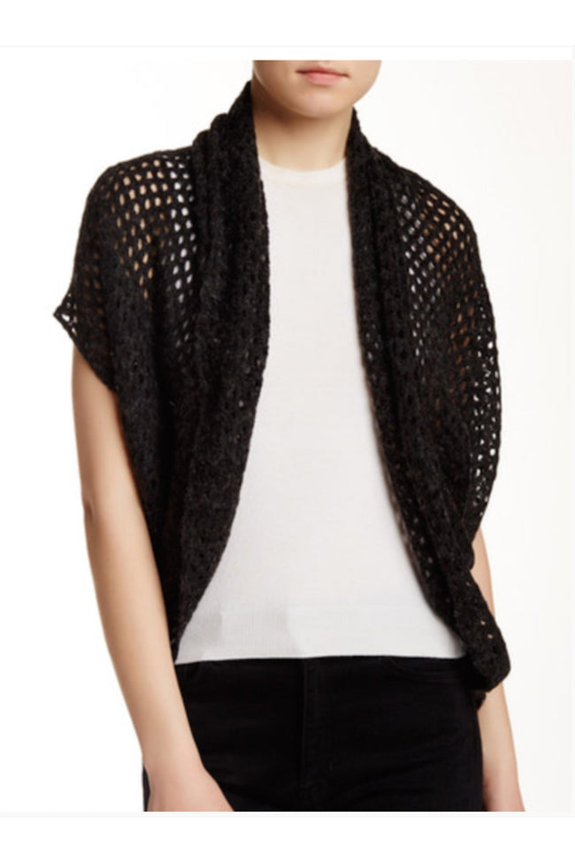 Subtle Luxury Shrug See Thru Knit Shrug / Charcoal See Thru Knit Shrug