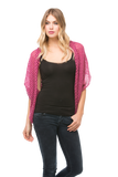 Subtle Luxury Shrug See Thru Knit Shrug / Magenta See Thru Knit Shrug