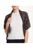 Subtle Luxury Shrug Stitched Embroidery Knit Shrug / Grey Stitched Embroidery Knit Shrug