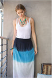 Subtle Luxury Skirt XS/S / Ocean Dip Dye Combo #A Tango Washed Cotton Skirt - Dip Dye