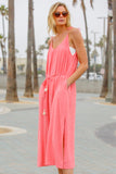 Subtle Luxury Sundress S/M / Watermelon / Linen Blend Triss Summertime Tank Dress in Linen Blend