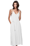 Subtle Luxury Sundress S/M / White / Linen Blend Triss Summertime Tank Dress in Linen Blend