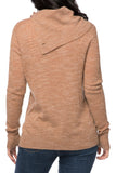 Subtle Luxury Sweater 100% Cashmere Slub Knit Texture - Cascade Turtle Neck Sweater