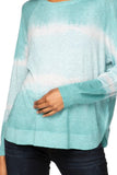 subtle-luxury-sweater-Olivia Crewneck Curved Bottom Zen Blend Sweater Knit Pullover foam blue tie dye 2