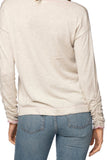 Subtle Luxury Sweater Zen Blend subtle-luxury-sweater-Zen Blend Julia Contrast Stitch Long Sleeve Pullover Sweater Knit surf-rose