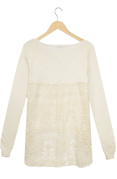 Subtle Luxury Sweater Almost Vintage Mixed Media  | Cross Stitch Embroidery Sweater