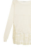 Subtle Luxury Sweater Almost Vintage Mixed Media  | Cross Stitch Embroidery Sweater