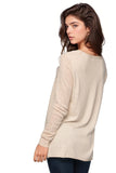 Subtle Luxury Sweater Annie Crew Neck Sweater  in Zen Blend