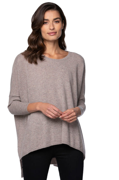 Subtle Luxury Sweater Cashmere Loose & Easy Crew Sweater / XS/S / Mushroom 100% Cashmere Loose & Easy Crew Sweater-Almost Gone!