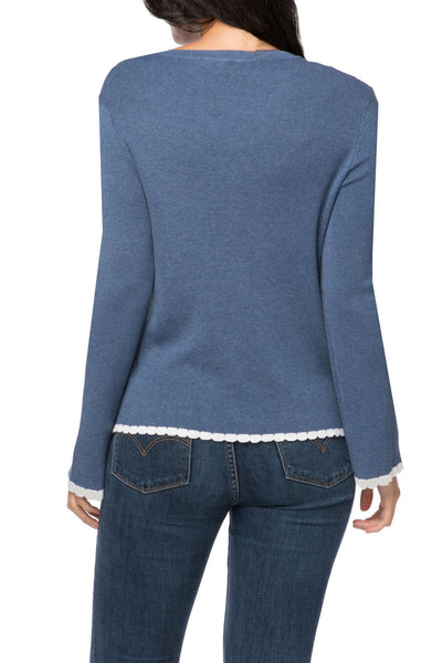 Subtle Luxury Sweater Charlotte Contrast Pullover