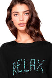 Subtle Luxury Sweater Chunky Cotton Blend Pullover - 