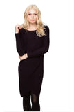 Subtle Luxury Sweater Dress S/M / Black Aubrey Sweater Knit Dress in Zen Blend