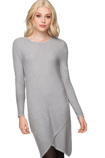 Subtle Luxury Sweater Dress S/M / Smoke Aubrey Sweater Knit Dress in Zen Blend