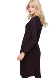 Subtle Luxury Sweater Dress XS/S / Boysenberry Aubrey Sweater Knit Dress in Zen Blend