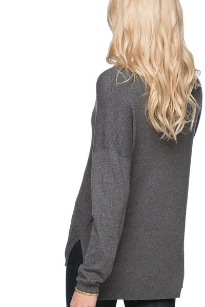 Subtle Luxury Sweater Emma Textured V-neck Pullover Sweater