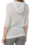 Subtle Luxury Sweater Hoodie Almost Vintage Comfy Slub Knit Sweater Hoodie