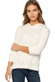 Subtle Luxury Sweater Hoodie XS/S / Shell Almost Vintage Comfy Slub Knit Sweater Hoodie