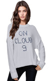 Subtle Luxury Sweater Inside Out Crew / XS/S / Morning Mist Grey | On Cloud 9 Chunky Cotton Blend Pullover Sweater- Cross Stitch 