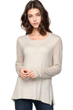 Subtle Luxury Sweater M/L / Surf / Zen Blend Zen Blend Annie Crew Neck Fine Gauge Sweater