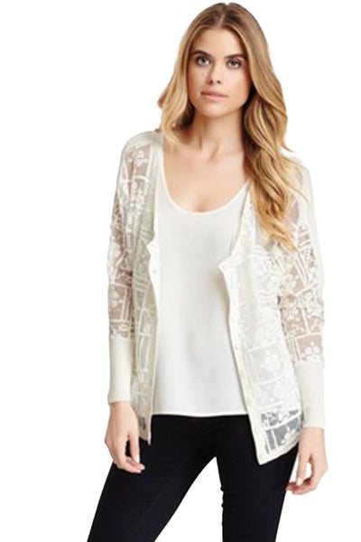 Subtle Luxury Sweater Mixed Media | Crew to V Neck Reversible Sweater in Froth