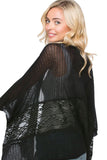 Subtle Luxury Sweater Mixed Media Patchwork Knit Kimono | Subtle Luxury