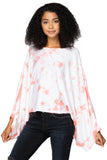 Subtle Luxury Sweater O/S / Splash Tie Dye / Zen Blend Harbor Crewneck Poncho Crop Sweater in Zen Blend