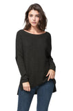 Subtle Luxury Sweater On the Horizon Sweater / XS/S / Cinder On the Horizon Rib Knit Sweater in Paradise Blend