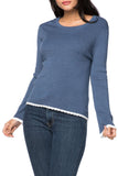 Subtle Luxury Sweater S/M / Batik/White / Zen Blend Charlotte Contrast Pullover