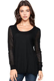 Subtle Luxury Sweater S/M / Black / Zen Blend Zen Blend Annie Crew Neck Fine Gauge Sweater