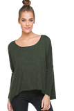 Subtle Luxury Sweater S/M / Clover Lounge Crewneck Sweater in Zen Blend Solid