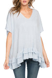 Subtle Luxury Sweater S/M / Icelandic / Zen Blend Zen Blend Nora Ruffle Tunic Sweater