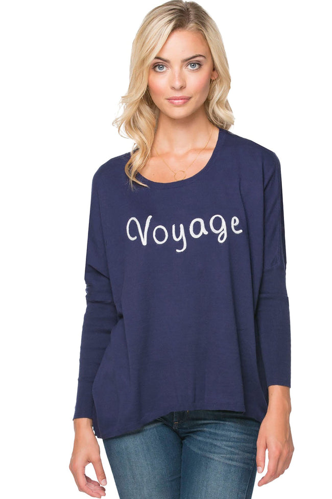 Subtle Luxury Sweater S/M / Nightfall / Voyage Lounge Crewneck Stitch Sayings Embroidery Sweaters