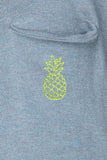 Subtle Luxury Sweater S/M / Olympic / Neon Yellow Pineapple Zen Patricia Pocket Pullover with Pineapple Embroidery