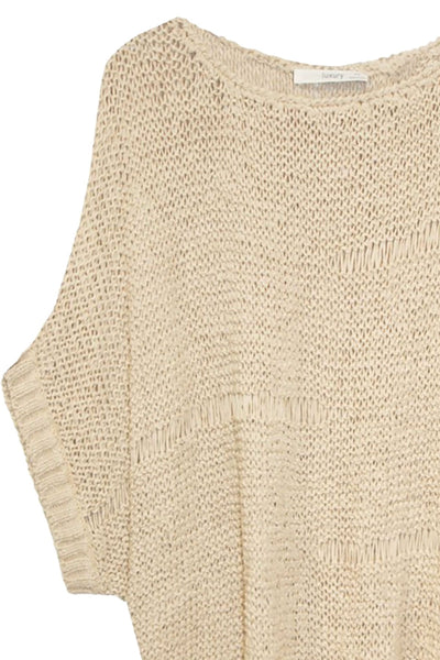 Subtle Luxury Sweater Tape Yarn Hand Knit Sweater