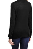 Subtle Luxury Sweater V-Neck Sweater | Open Knit Stitch Sheer Front | Tencil - Cashmere Blend Knit