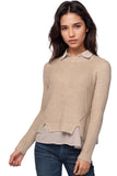 Subtle Luxury Sweater XS / Neutral All-in-one Sweater Knit Shirting Combo
