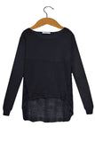 Subtle Luxury Sweater XS/S / Black Almost Vintage Mixed Media  | Cross Stitch Embroidery Sweater