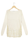 Subtle Luxury Sweater XS/S / Froth Almost Vintage Mixed Media  | Cross Stitch Embroidery Sweater