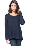 Subtle Luxury Sweater XS/S / Night / Zen Blend Stephanie Thermal Stitch Crew Sweater