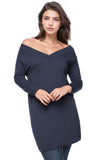 Subtle Luxury Sweater XS/S / Night / Zen Blend Zen Blend Audrey Off Shoulder Sweater Dress