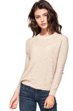Subtle Luxury Sweater XS/S / Oats Almost Vintage Lace Back Raglan Crew Sweater