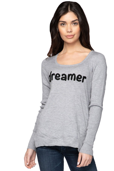 Subtle Luxury Sweater XS/S / Smoke / Dreamer Eve Zen Blend Crewneck Sweater in “Dreamer" Embroidery