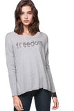 Subtle Luxury Sweater XS/S / Smoke-Lava / Freedom Jane Drop Shoulder Crew 