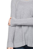 Subtle Luxury Sweater XS/S / Smoke / Zen Blend Stephanie Thermal Stitch Crew Sweater