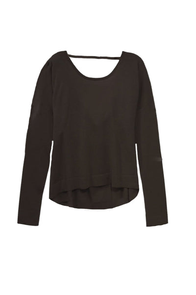 Subtle Luxury Sweater XS/S / Truffle Tencil ™ Cashmere Blend Drape Back Crop Crewneck Sweater