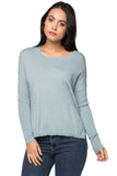 Subtle Luxury Sweater XS/S / Water / Zen Blend Jane Drop Shoulder Solid Crewneck Sweater