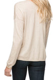Subtle Luxury Sweater Zen Blend Emily Lace Up Pullover Sweater