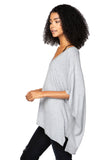 Subtle Luxury Sweater Zen Blend Luisa V-Neck Sweater Knit Poncho