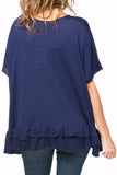 Subtle Luxury Sweater Zen Blend Nora Ruffle Tunic Sweater